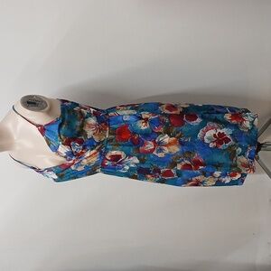 Vintage Union Made Hawaiian Style Spaghetti Dress with Matching Jacket / XL